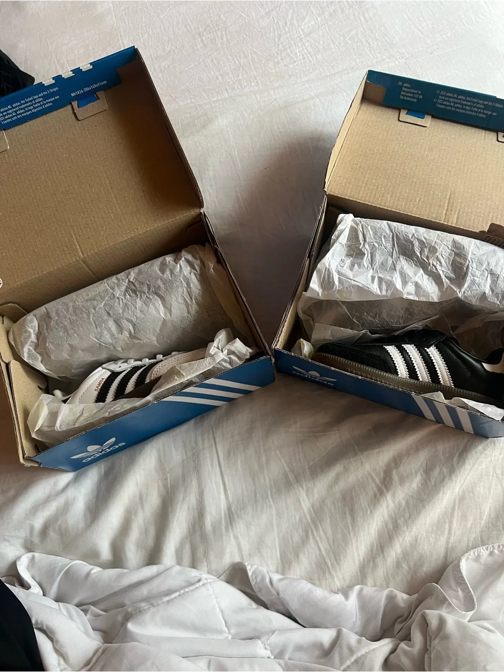 adidas Kids Samba OG Sneakers in Black & White
